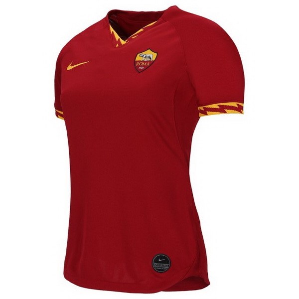 Camiseta As Roma Replica Primera Ropa Mujer 2019/20 Borgona